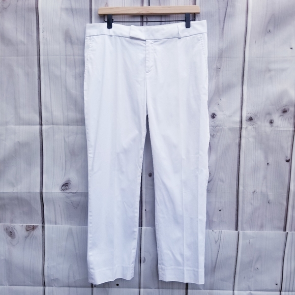 Banana Republic Pants - Banana Republic White Sloan Crops Size 8
